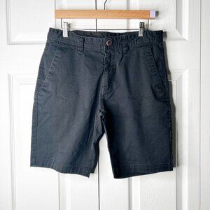 Volcom True To This Black  Cotton Blend Casual Shorts Men's Size 32